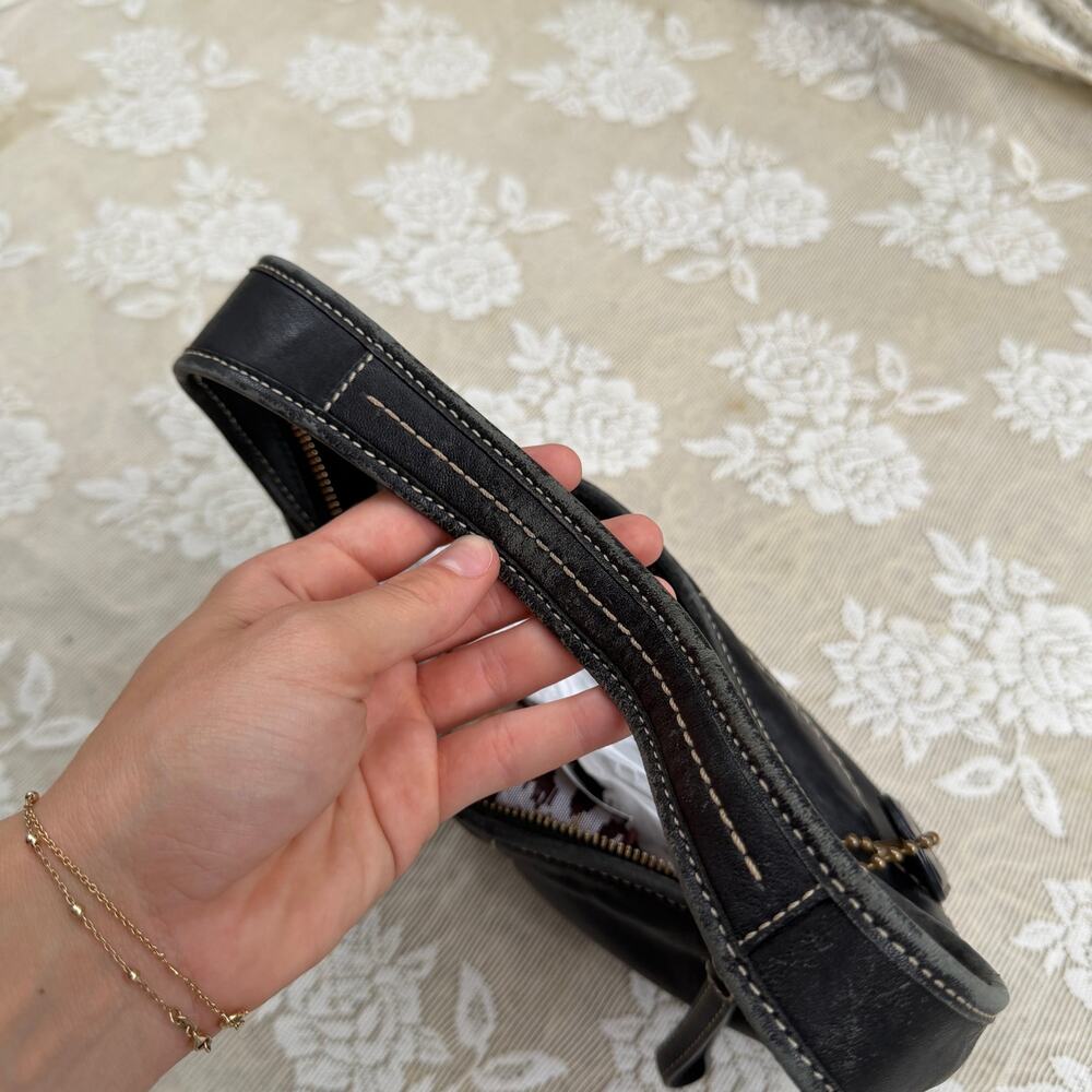Coach Ergo Legacy Hobo Shoulder Bag Black Leather - Picture 5 of 5